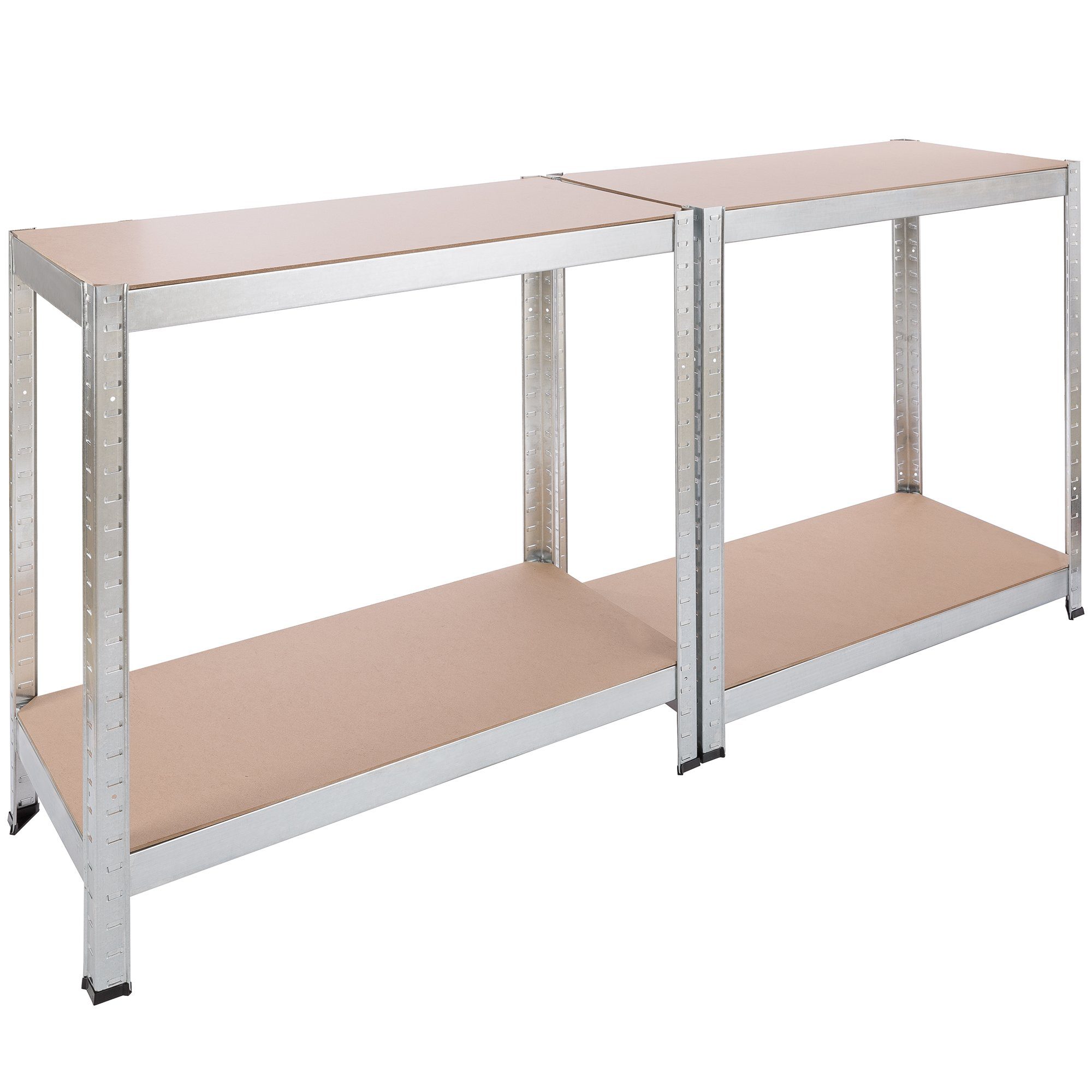 Arebos Schwerlastregal Kellerregal Steckregal Lagerregal 160 x 80 x 40 cm 320 kg, Set 2-tlg.