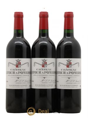 Château Latour à Pomerol  1998 - Lot de 3 Bouteilles