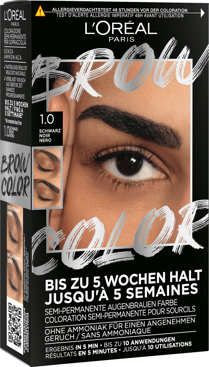 Augenbrauenfarbe Brow Color 1.0 Black, 1 St