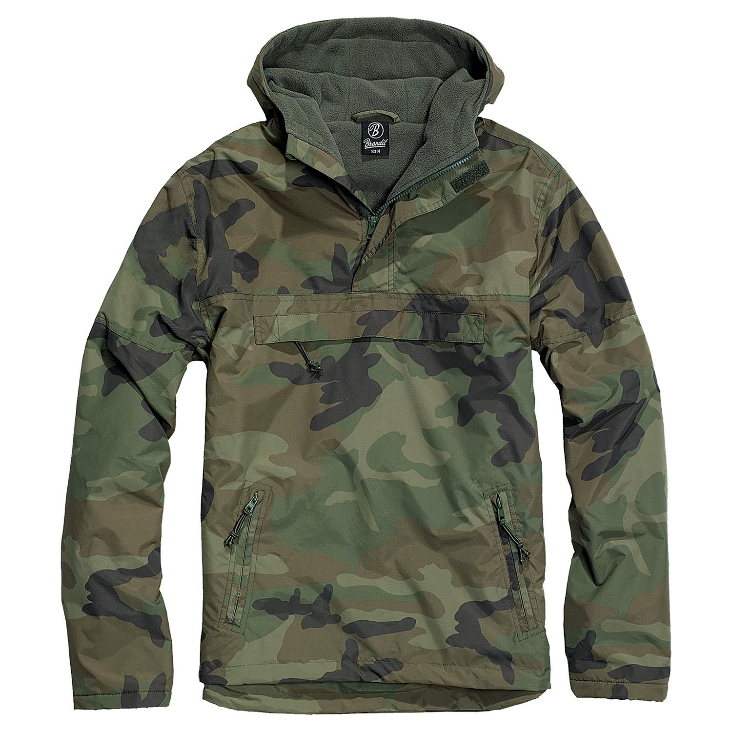 Hooded Windbreaker m. Fleecefutter