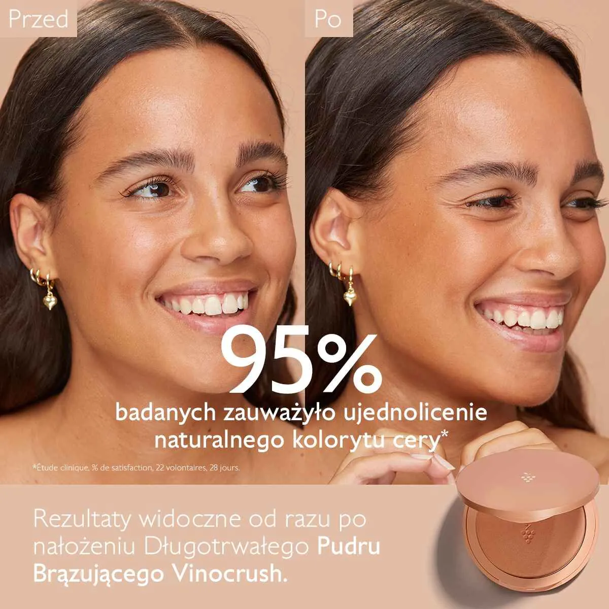 Πούδρα μαυρίσματος μακράς διαρκείας Caudalie Vinocrush