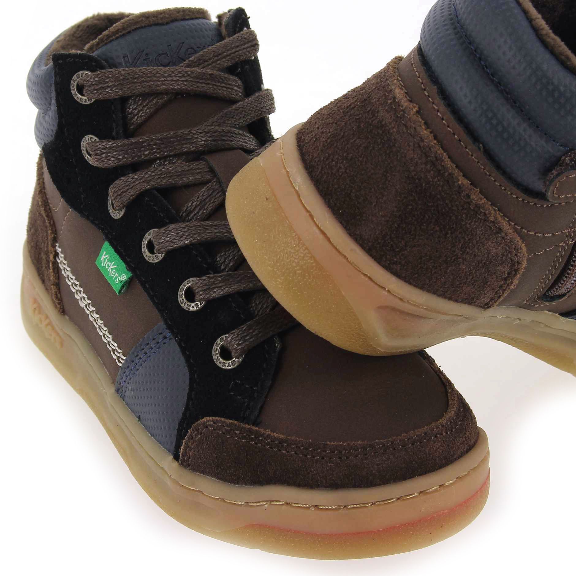 Kickers  KICKOSTA SUEDE - Marron Marine