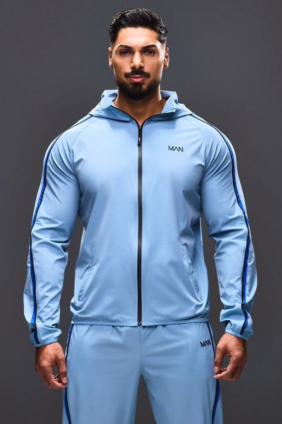 Man Active Colorblock Windbreaker