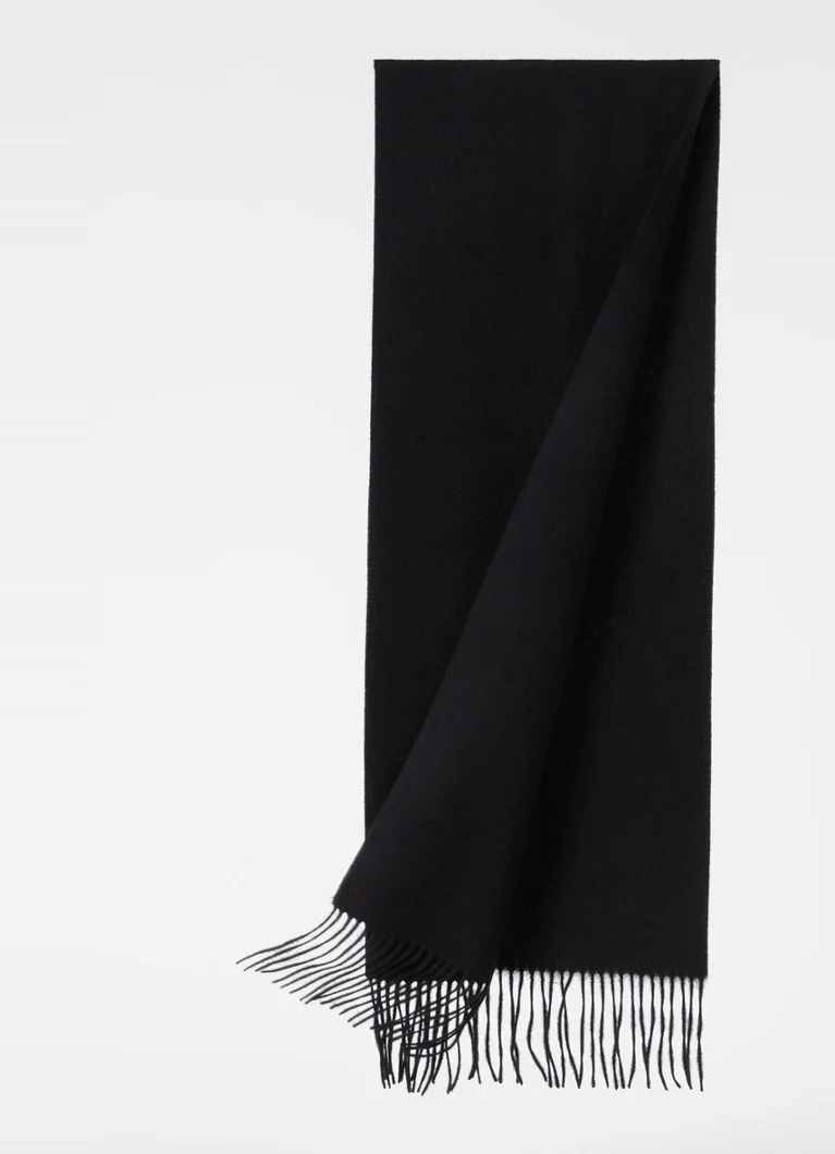 Lyle & Scott Wool scarf with logo 180 x 30 cm
