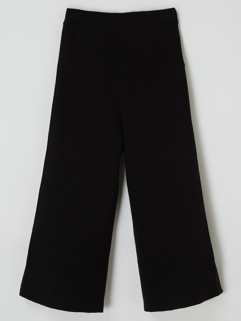 Culotte mit Eingrifftaschen in schwarz