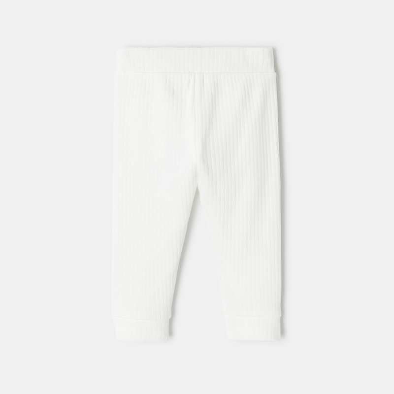 Legging en coton blanc naissance Absorba