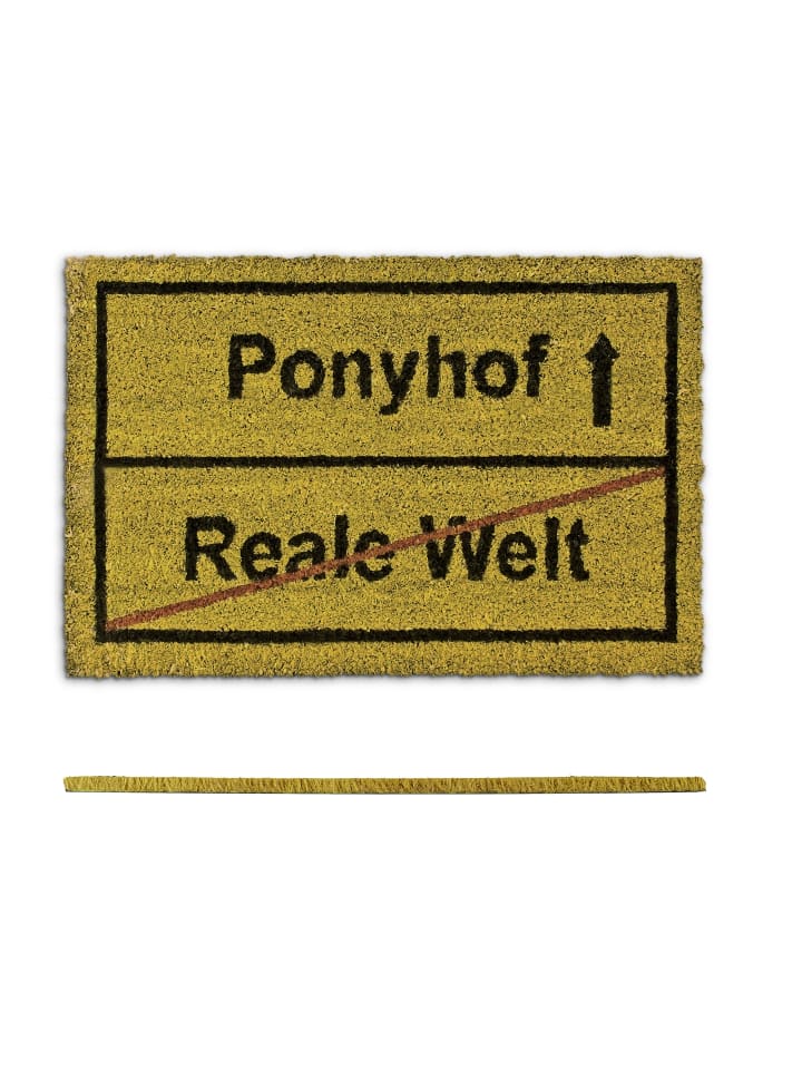 relaxdays Fußmatte Ponyhof in Braun - (B)60 x (T)40 cm günstig kaufen onesize