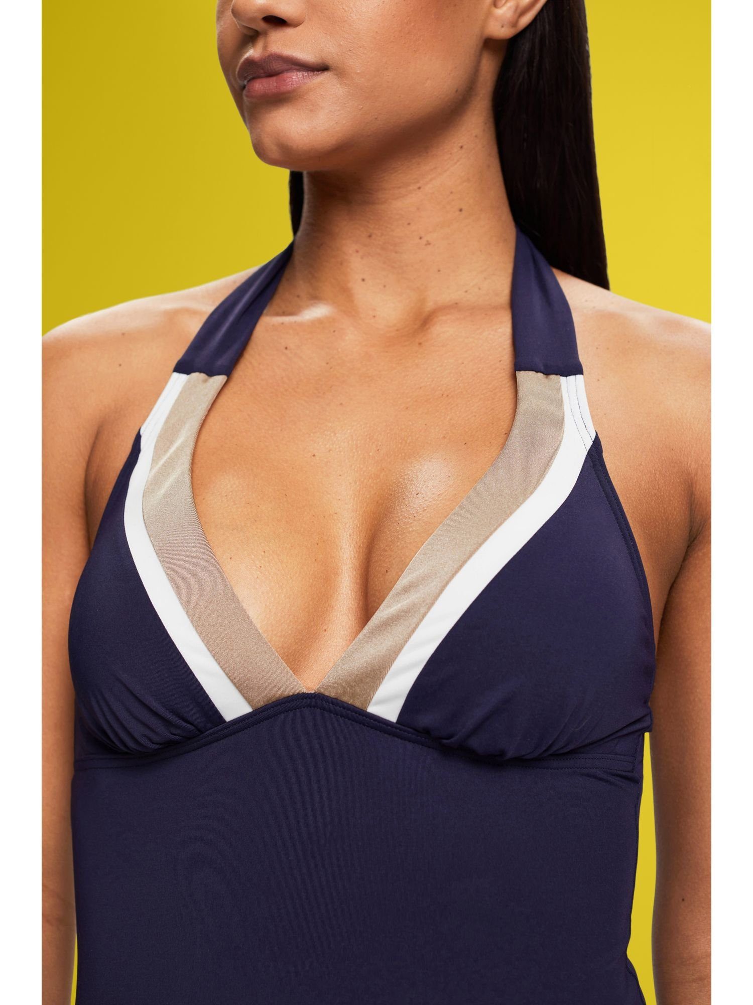 Esprit Tankini-Top Wattiertes Neckholer-Bikinitop