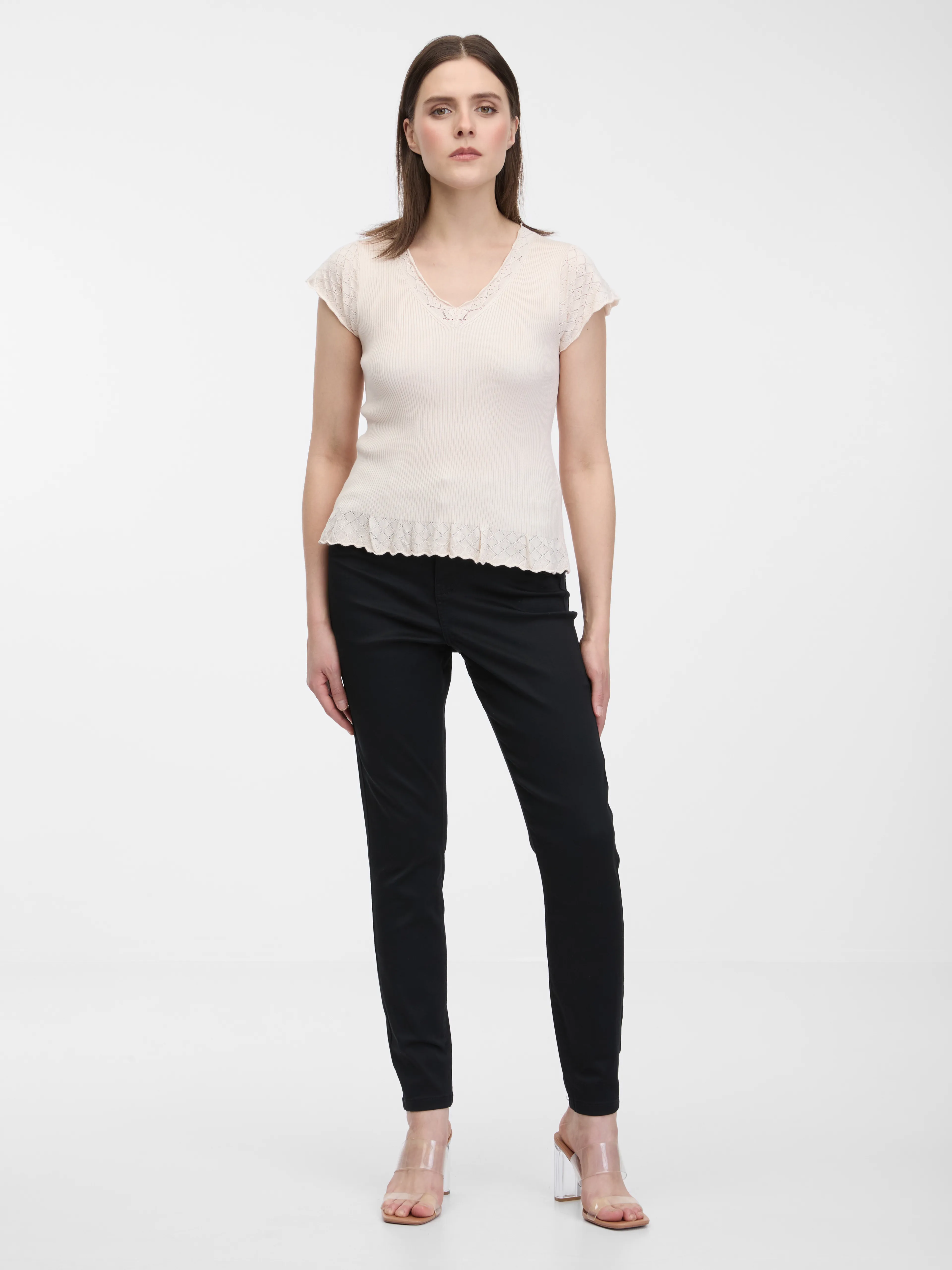 Schwarze Skinny Fit Hose ORSAY