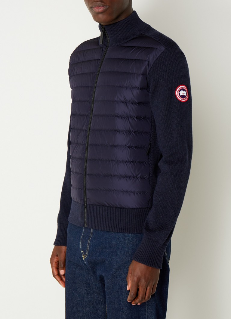 Jaqueta Canada Goose Hybridge de lã com frente acolchoada