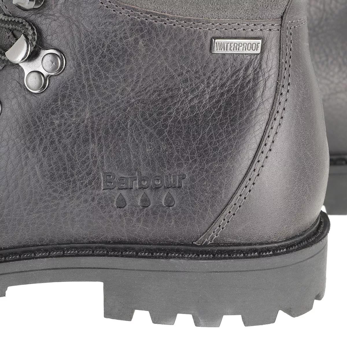 BARBOUR EUROPE Stiefeletten schwarz Schnürstiefel