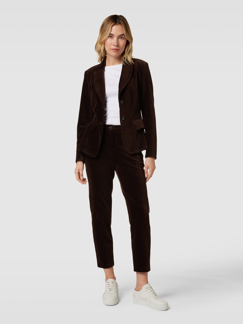 Cordhose mit Eingrifftaschen in dunkelbraun