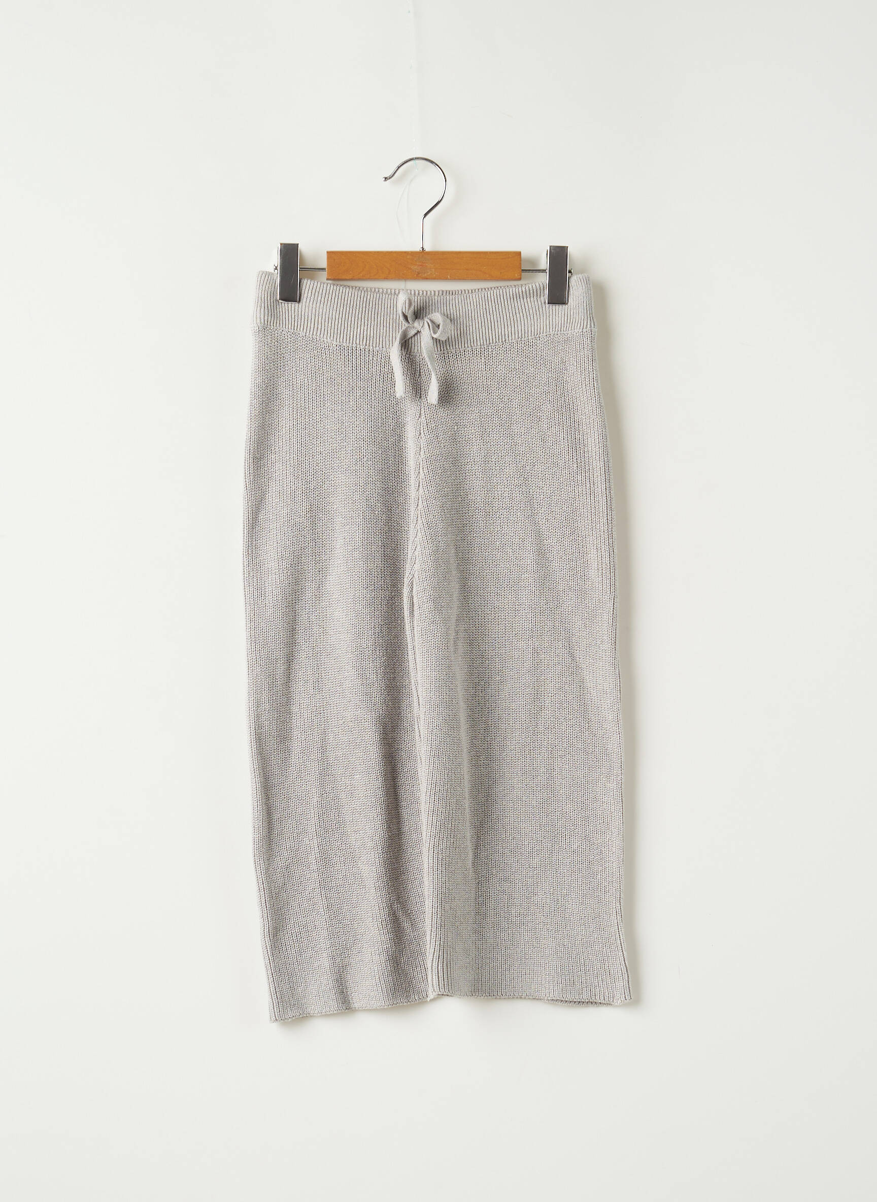 Mango Pantalons Larges Fille couleur gris