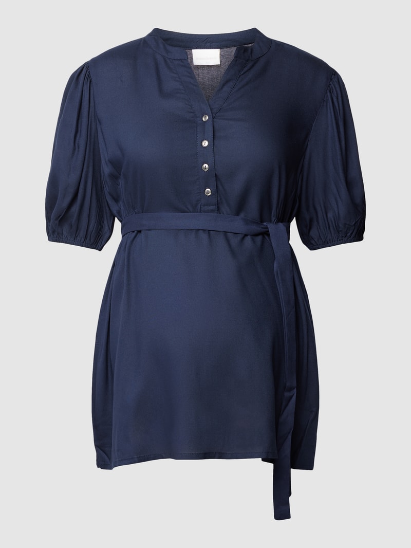 Umstands-Bluse aus Viskose Modell 'MERCY' in marineblau