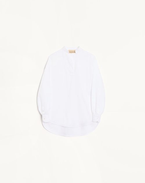 Katoenen poplin top
