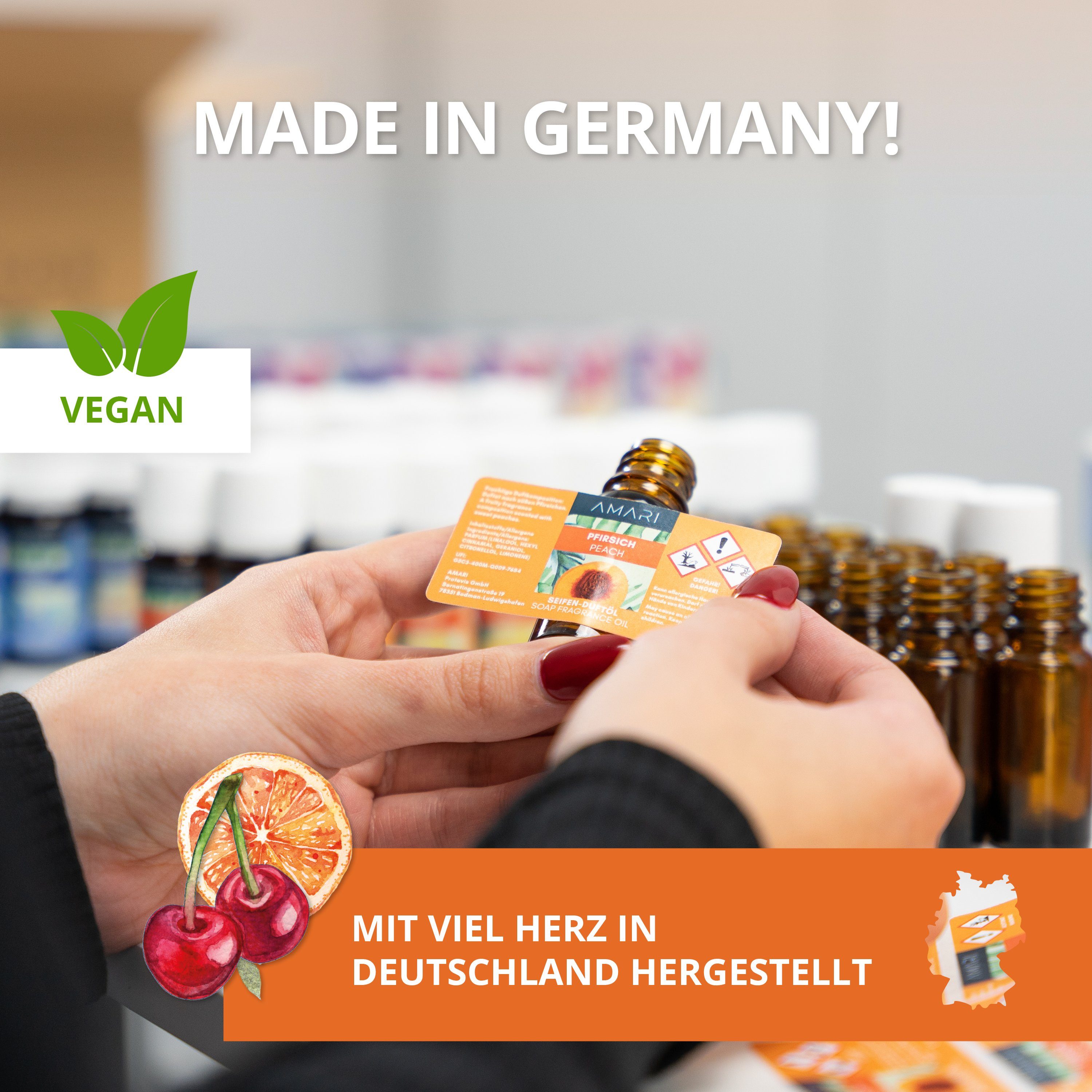 Amari Seifen-Set AMARI® Duftöl Set Fruchtig 5 ausgewählte Duftöle zur Seifenherstellung