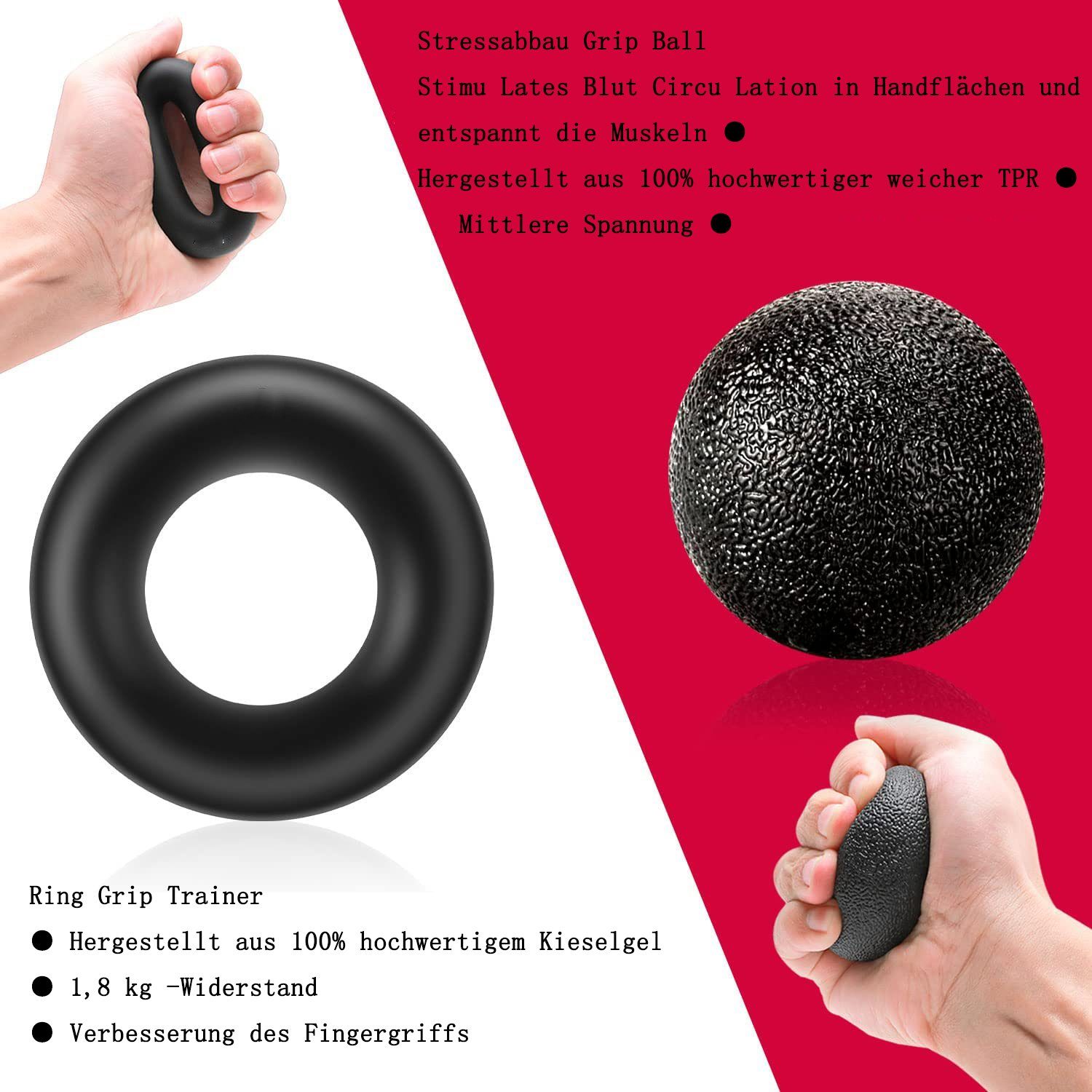 GelldG Multitrainer Handtrainer Fingertrainer, Griffkraft Trainer Trainingsset – 5er-Pack