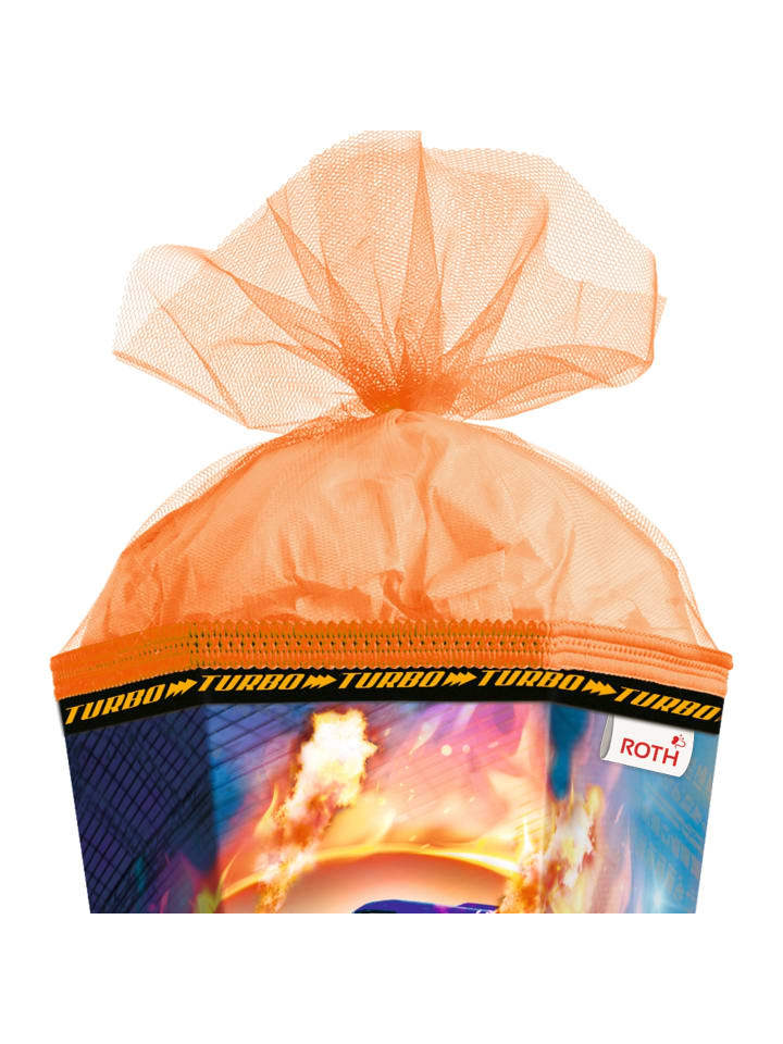 ROTH Schultüte groß Monstertruck Fire 85 cm, Spezialborte in Orange günstig kaufen onesize