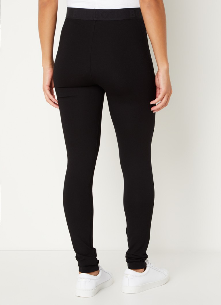 Pantaloni HUGO BOSS Stretch cu talie înaltă, slim fit
