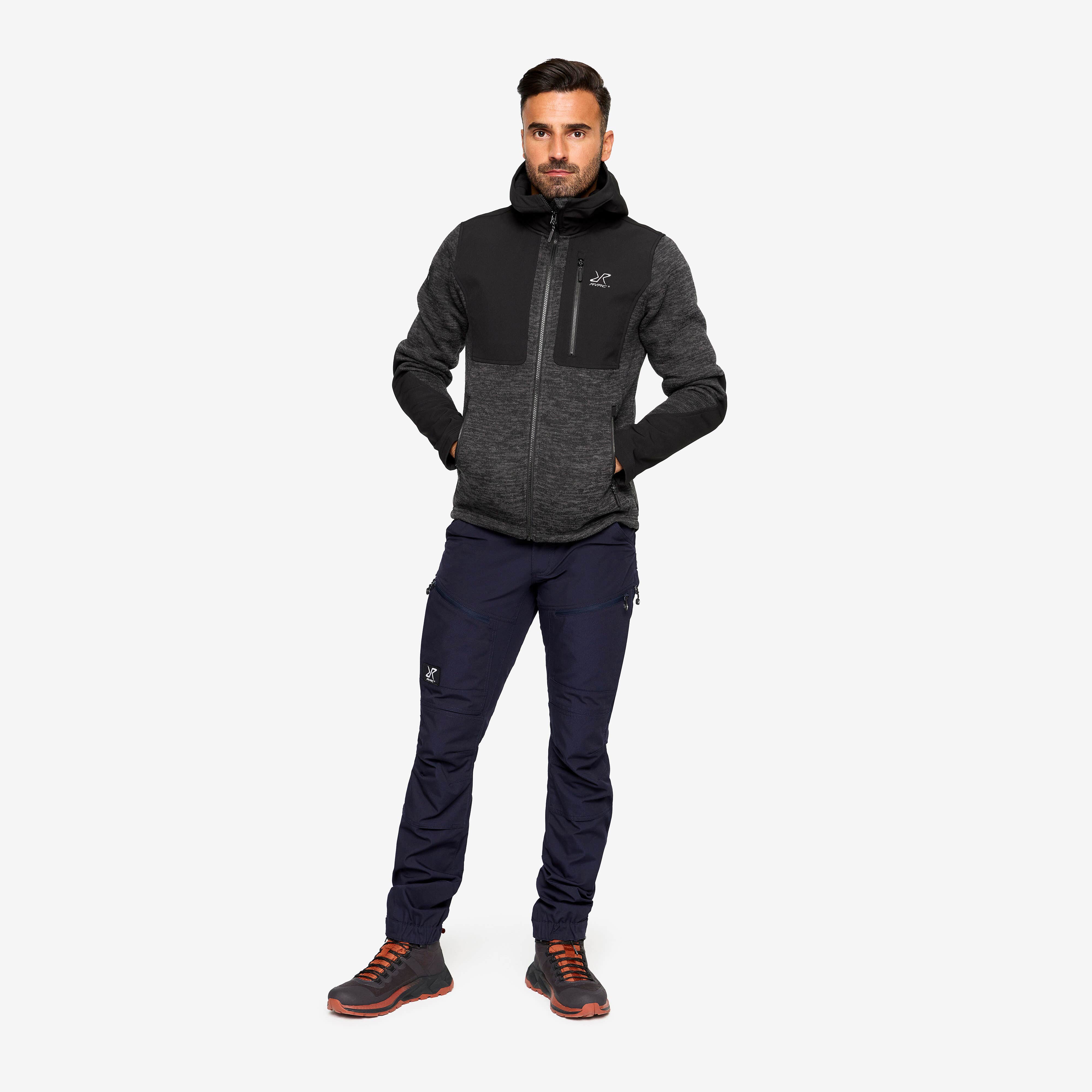Wander Pro Wool Hoodie Homme Anthracite