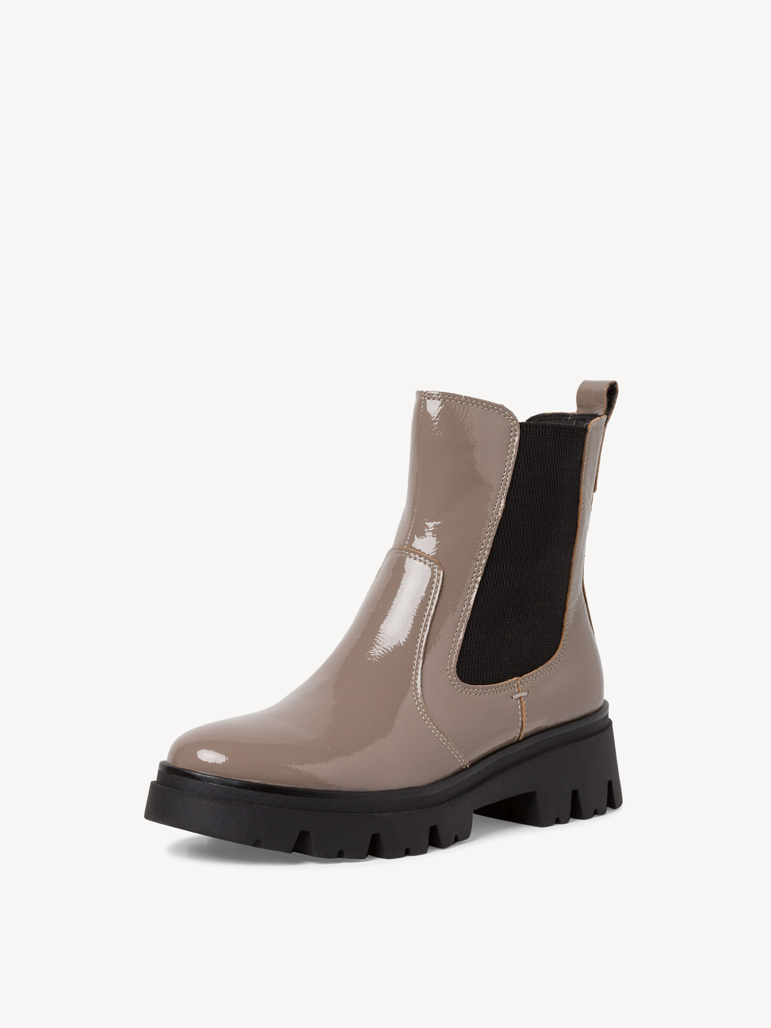 Bottine Chelsea en cuir - marron