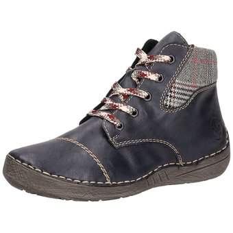 Rieker Schnürstiefelette in blau
