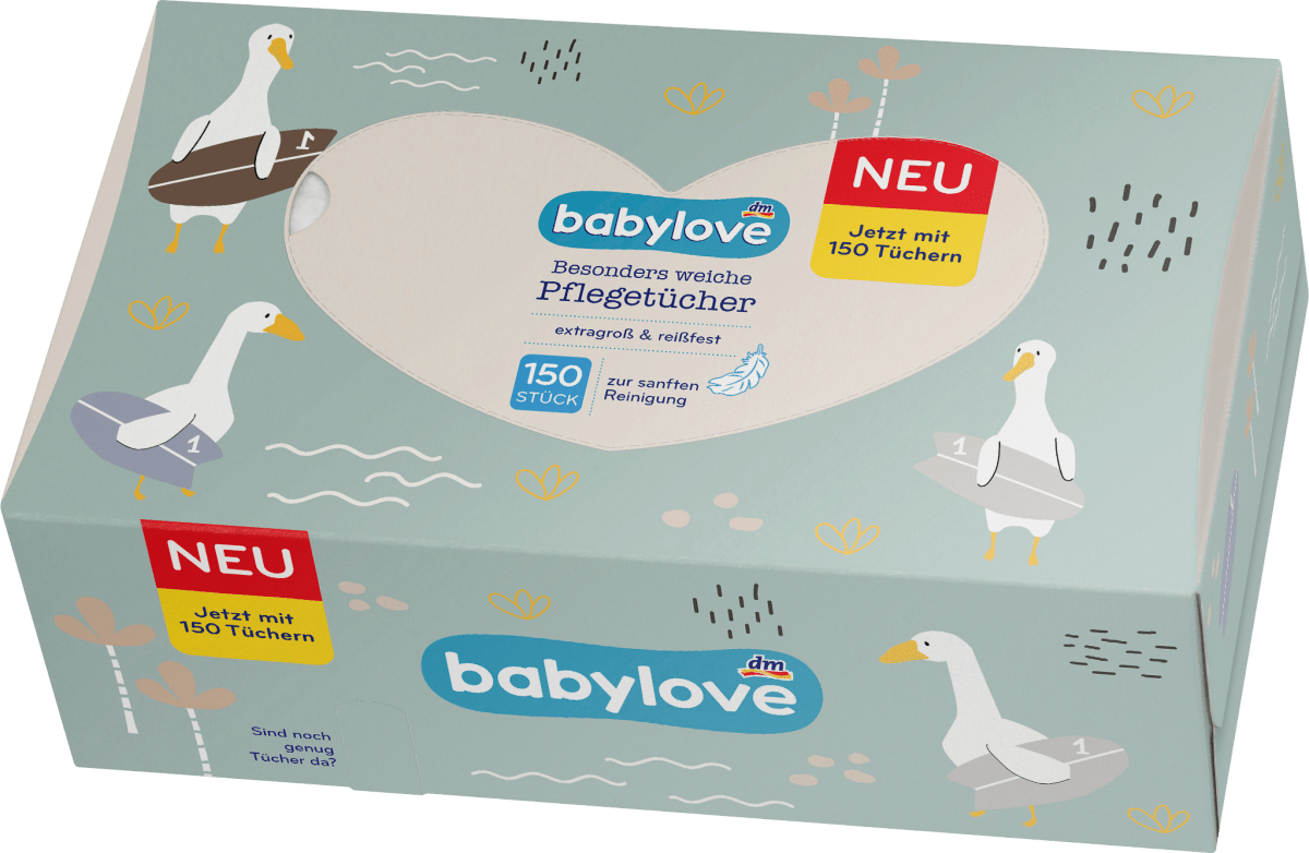 Babypflegetücher trocken 3lagig, 150 St