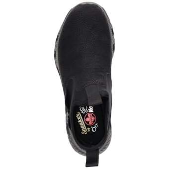 Rieker Slip On Sneaker in schwarz