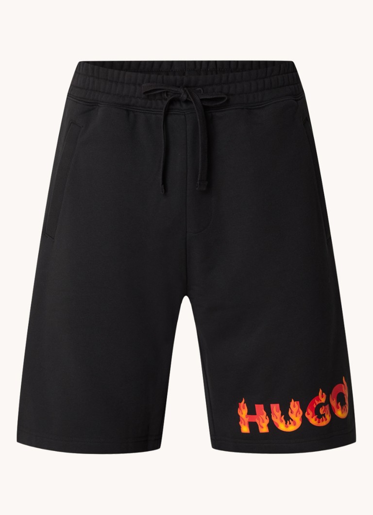 Pantaloni scurți sport HUGO BOSS Dinque cu croi drept și logo imprimat