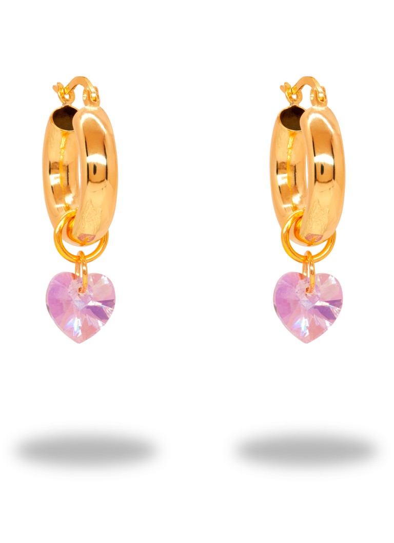 ANNELE Lonely Hearts Club gold-plated earrings