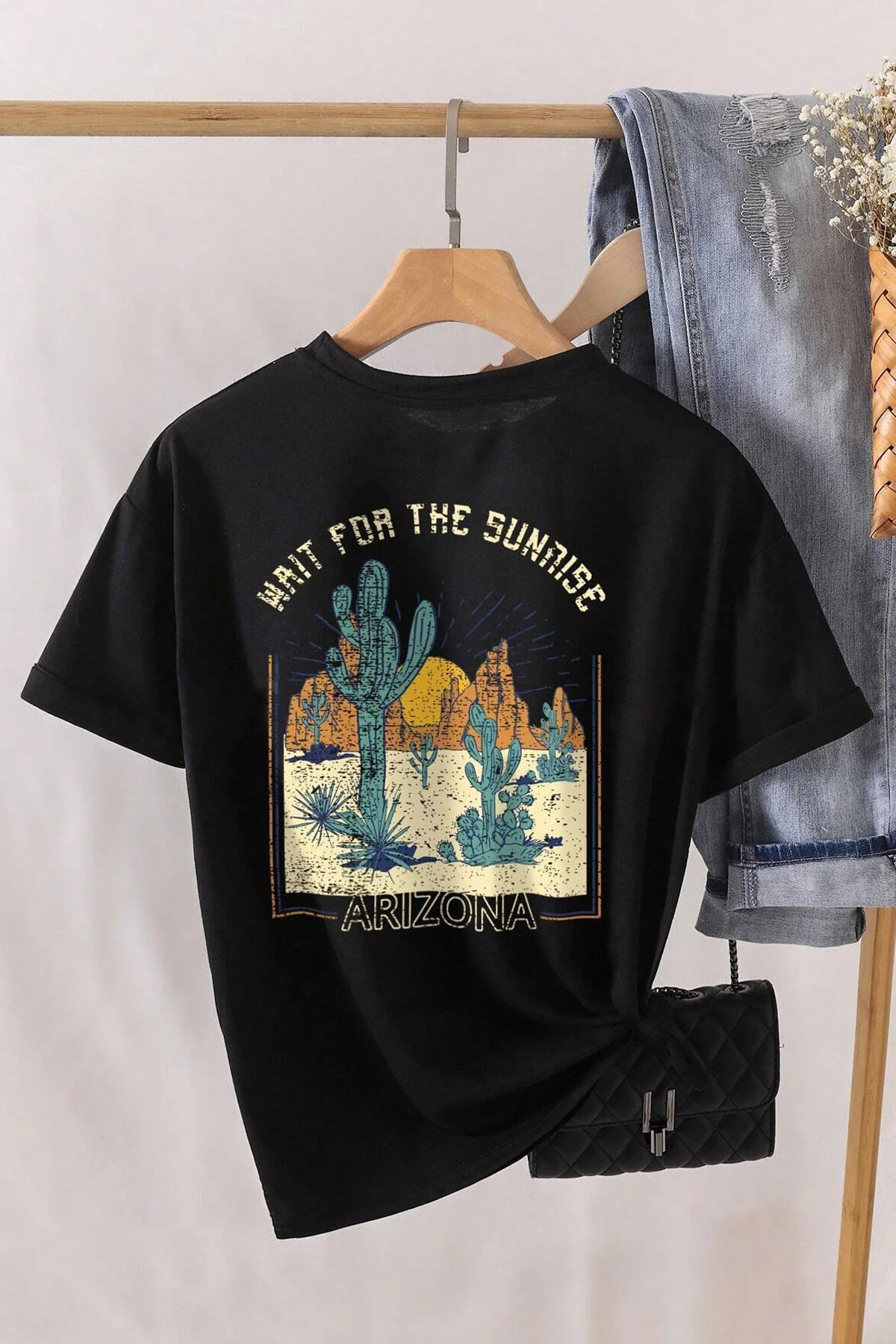 uyguntarz  Übergroßes Unisex-T-Shirt mit Arizona-Print