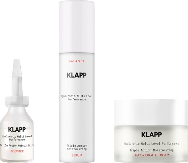 KLAPP Skin Care Science Triple Action Moisturizing Power Trio Set Gesichtspflegeset