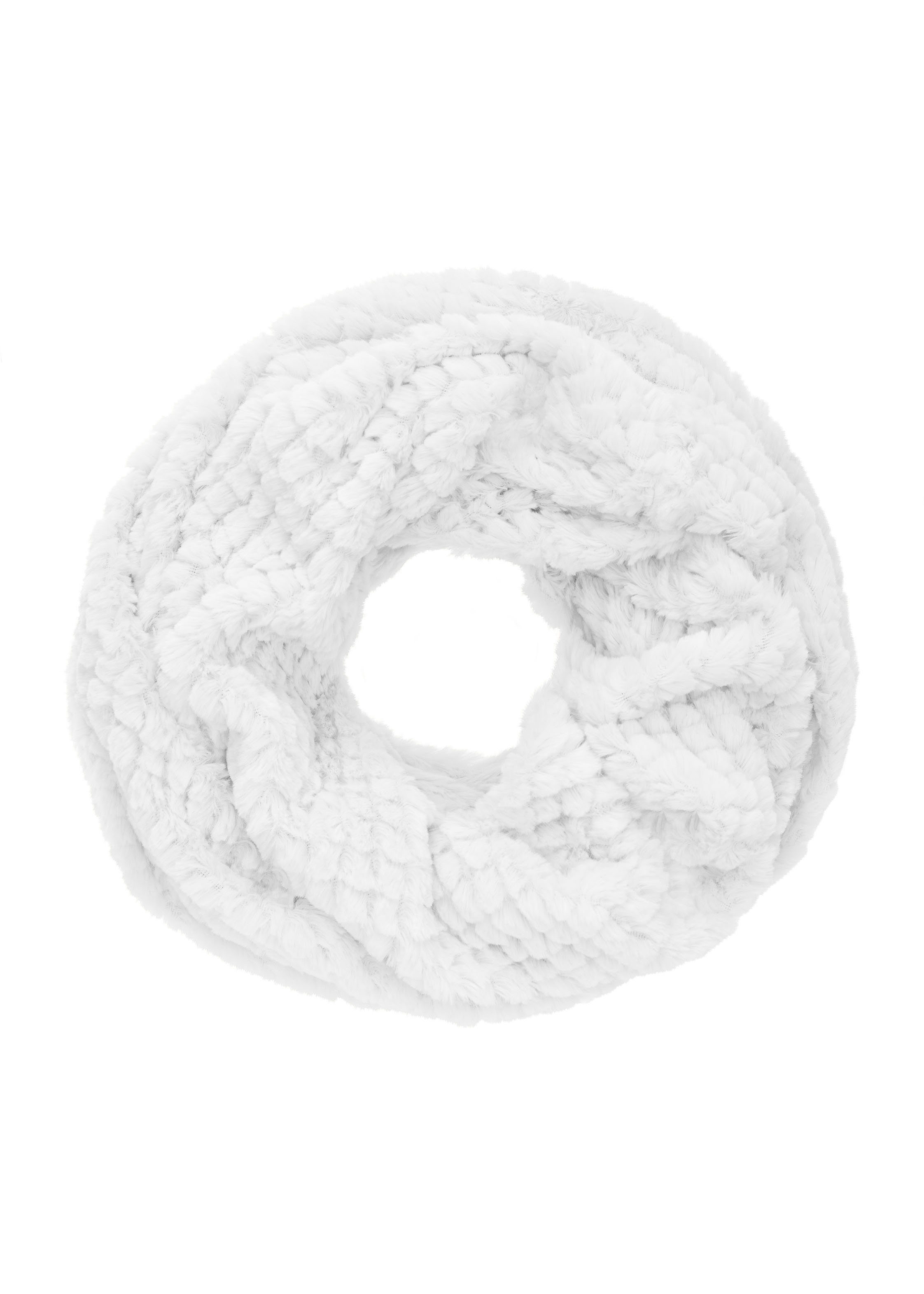 LASCANA Strickschal Loop, Fleece Schal, weiches Material, Grobstrick-Schal, Tuch, Winterschal VEGAN