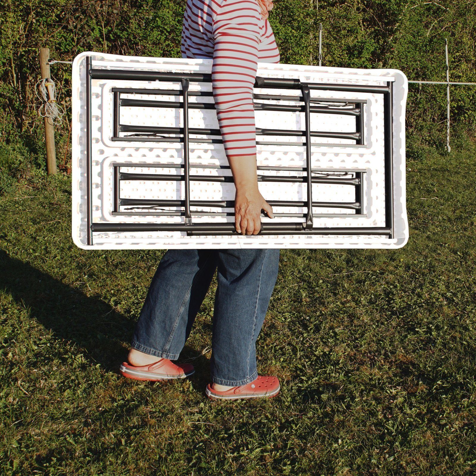 TRUTZHOLM Bierzeltgarnitur Bierzeltgarnitur Festzeltgarnitur Kurz Gartenmöbel Set 3 tlg.107cm, (1x Produkt / 2x Produkt, 3-tlg)