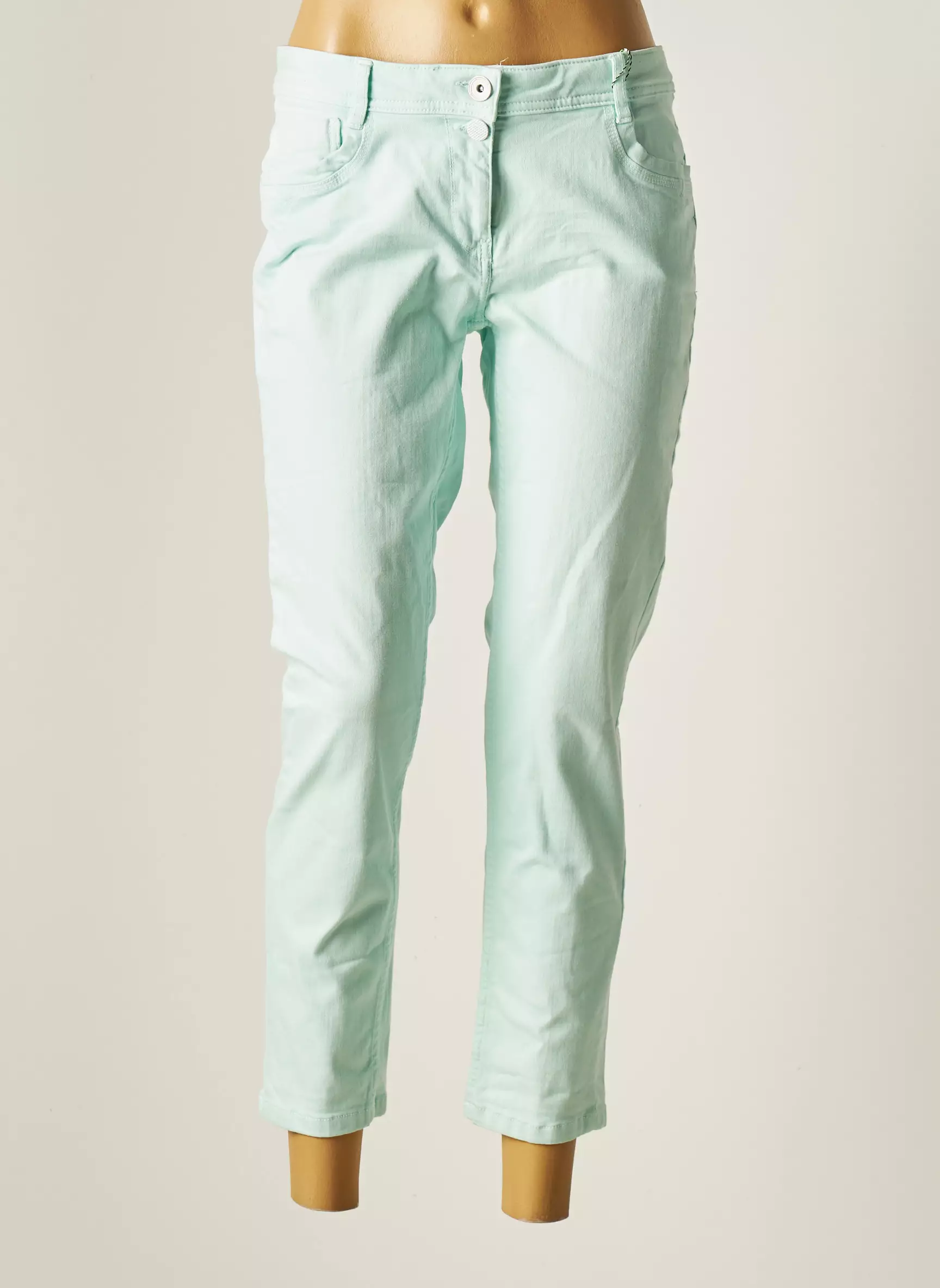 Cecil Pantalons Slim Femme couleur bleu