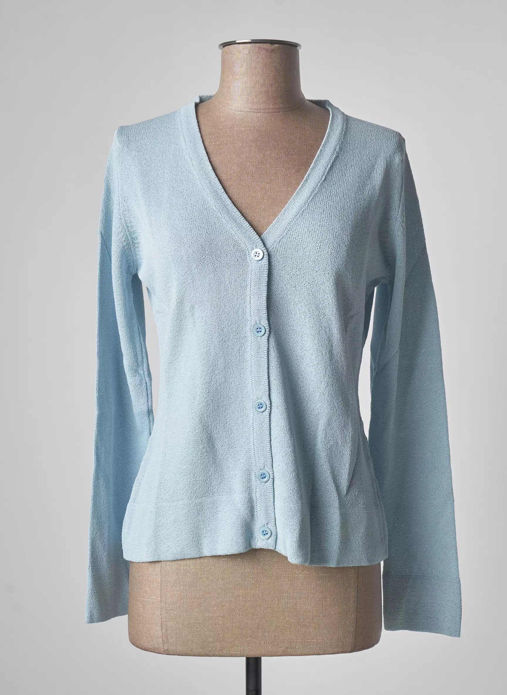 Stefan Green Cardigans Femme couleur bleu