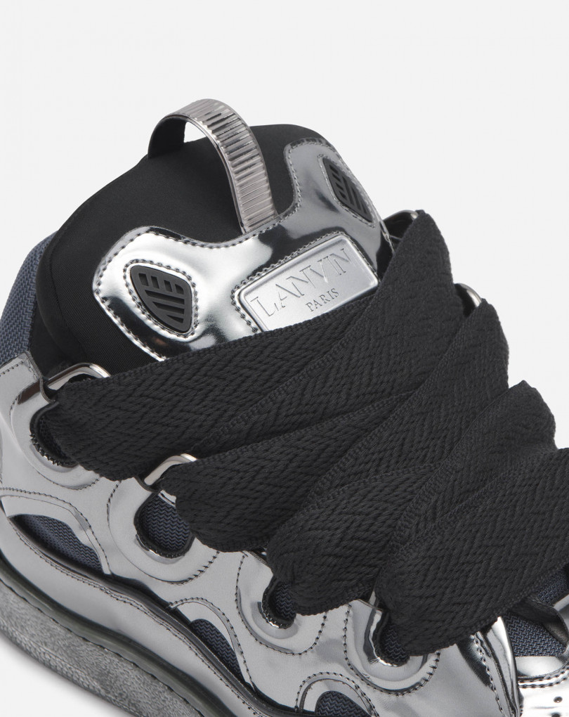 SNEAKERS CURB EN CUIR METALLISÉ