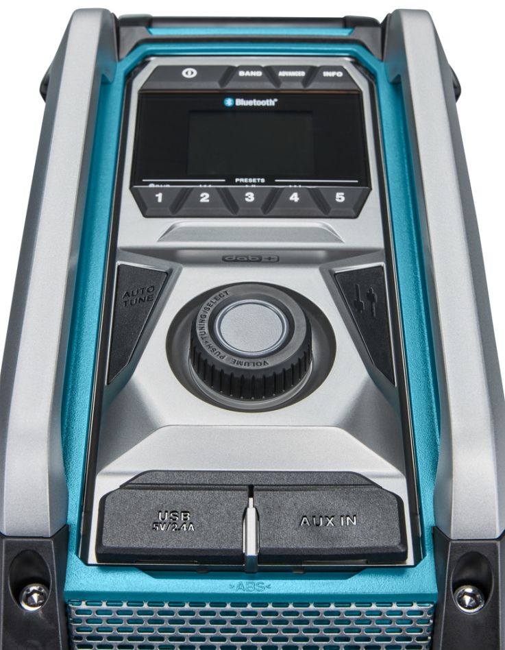Makita MR007GZ Radio FM DAB/DAB+ Bluetooth 18V/40V max. fără baterii și încărcător