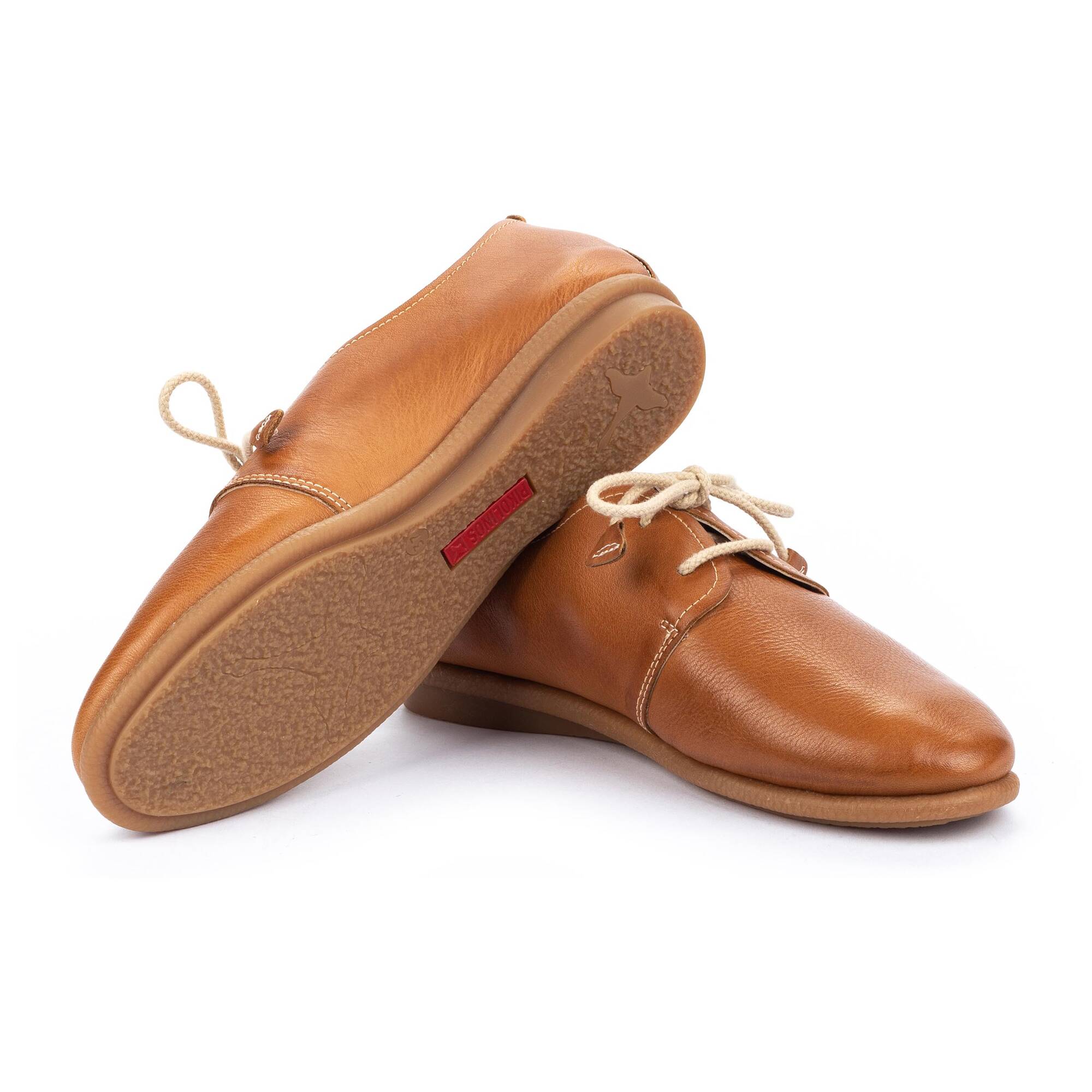 proste buty sznurowane - BRANDY
