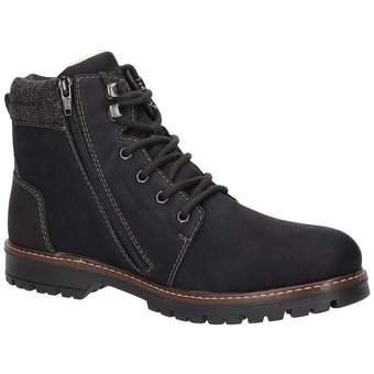 Rieker Schnür Boots in schwarz