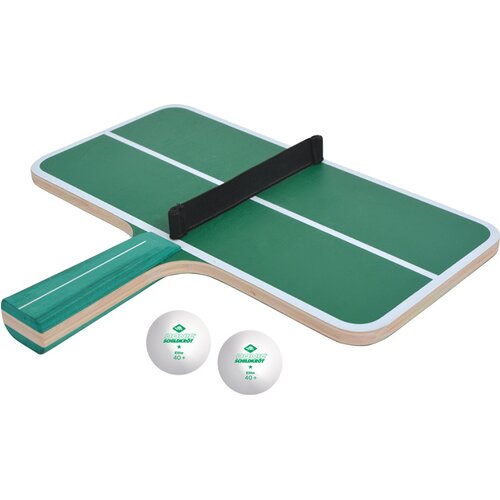 TISCHTENNIS-SET SCHILDKRÖT PING PONG CHALLENGE TISCHTENNIS-SET, 1 SCHLÄGER IN FORM EINER KLEIN