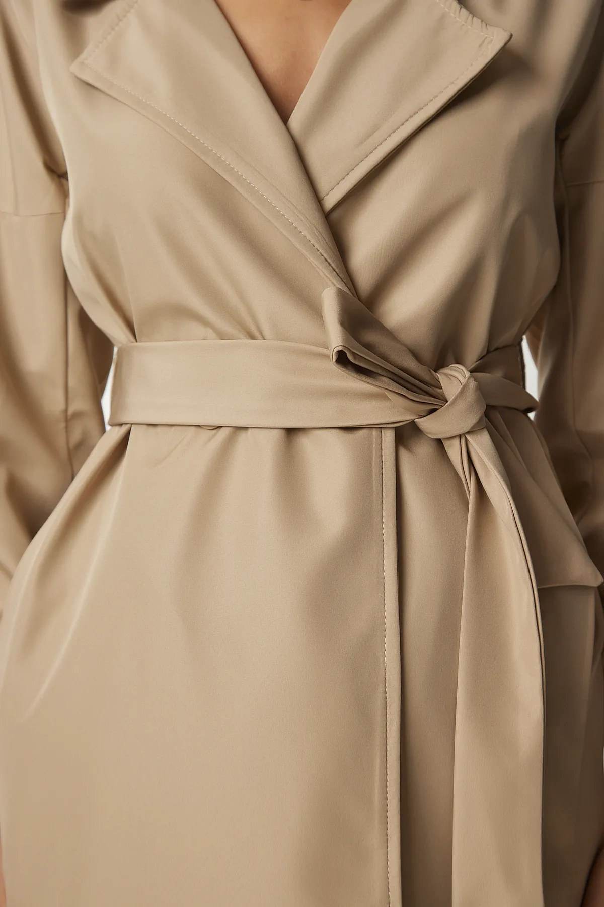 Happiness İstanbul  Trenchcoat - Beige - Basic