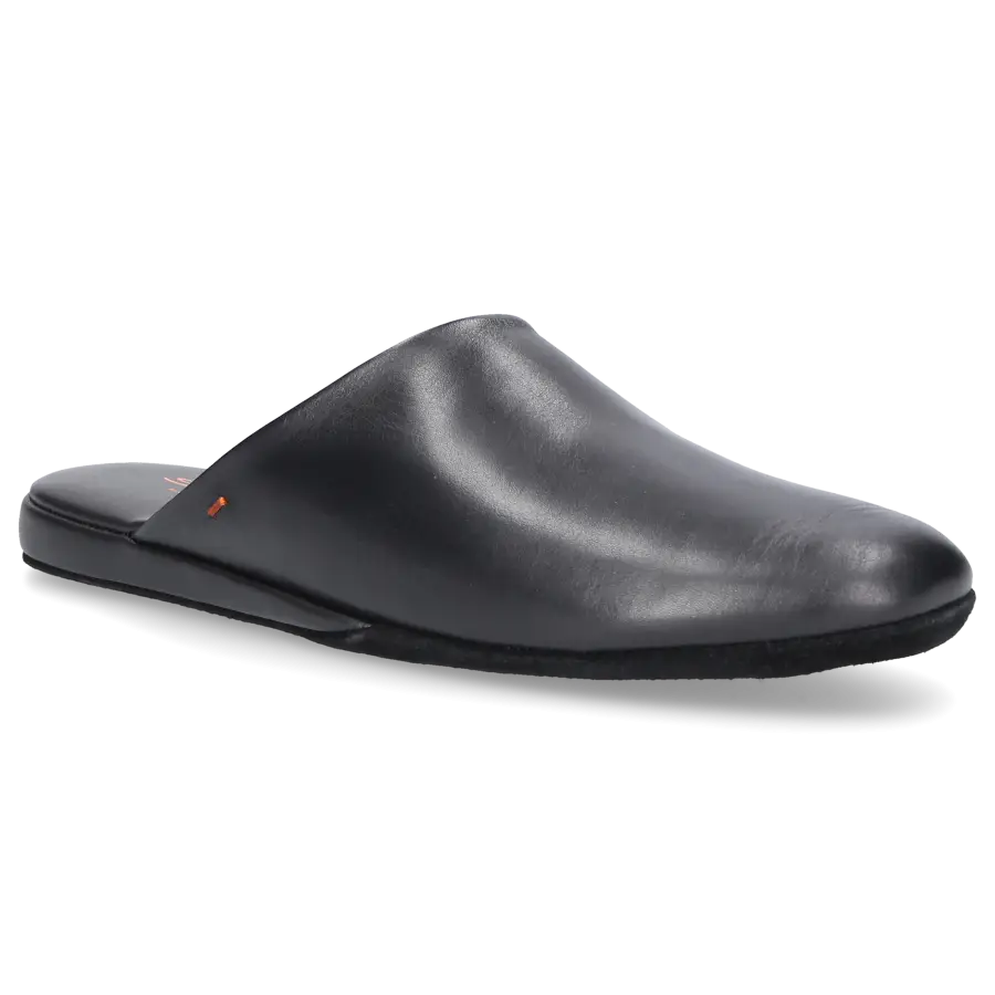 Santoni - Hausschuhe A1644 Kalbsleder - schwarz