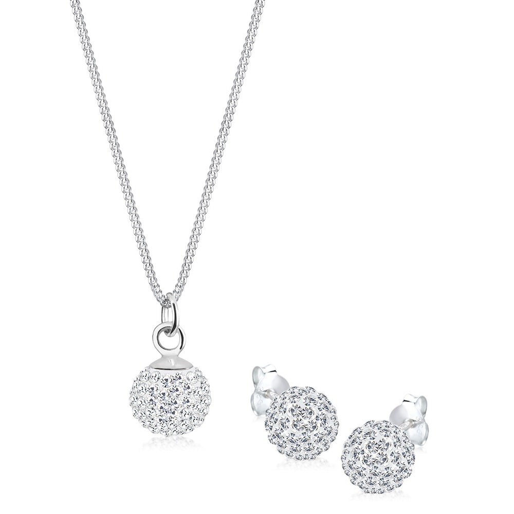 Elli Elli Ensemble de Bijoux Kristalle 925 Silber Bijoux