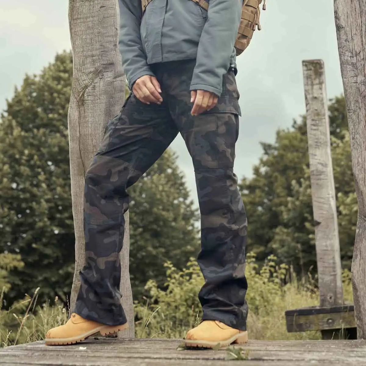 Ladies BDU Ripstop Hose darkcamo