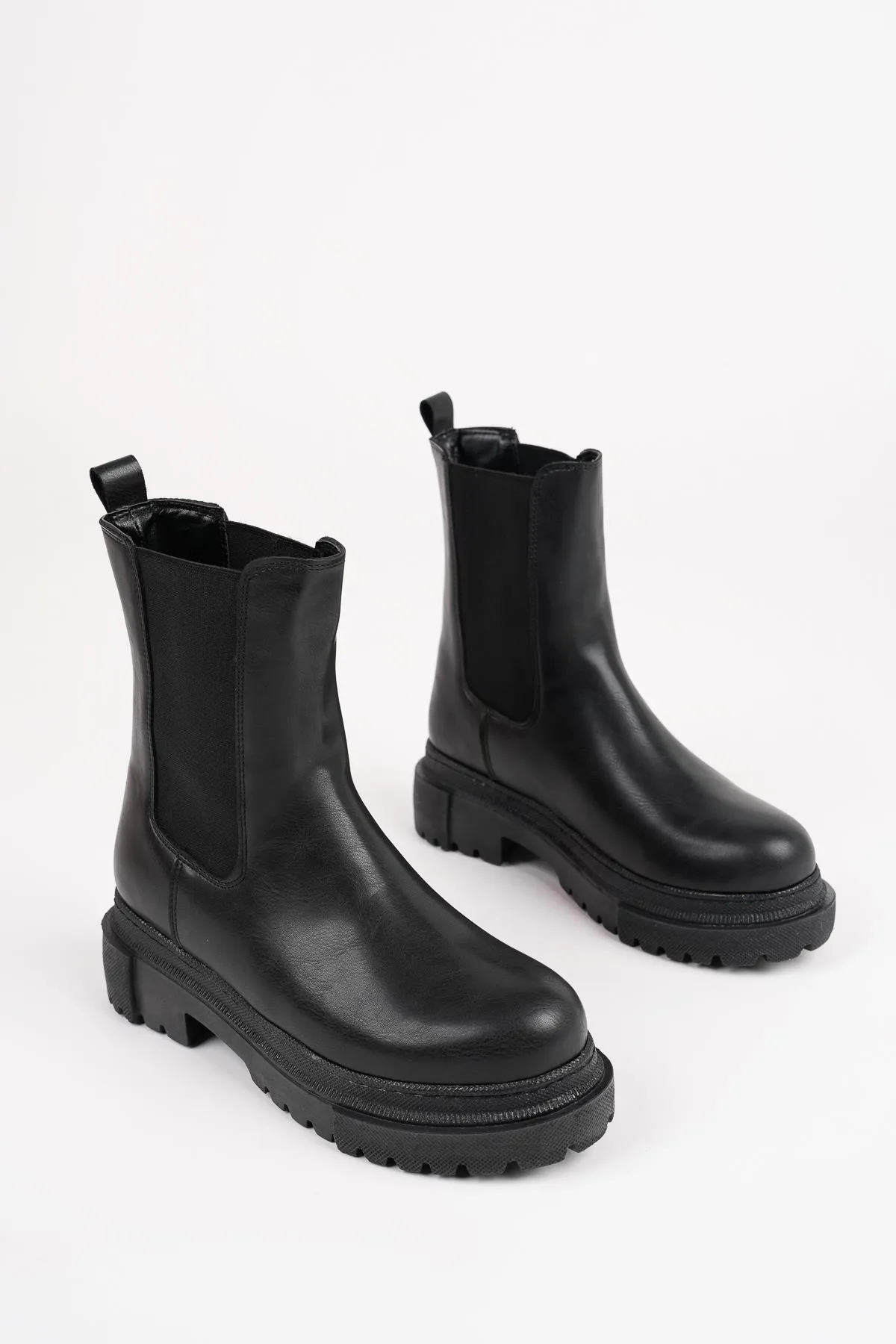 MUGGO  Garantierte Pamela-Damenstiefel mit dicker Sohle