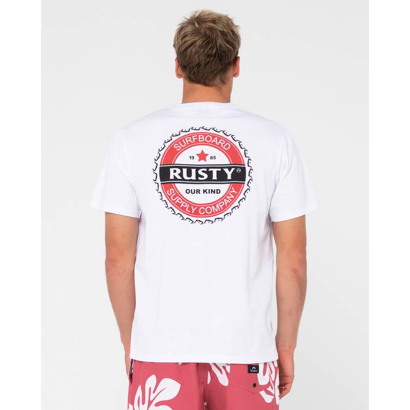 RUSTY BOTTLE CAP SHORT SLEEVE TEE T-Shirt Herren