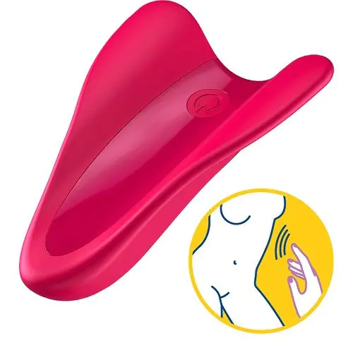 „Satisfyer“ masažuoklis „High Fly“, raudonas