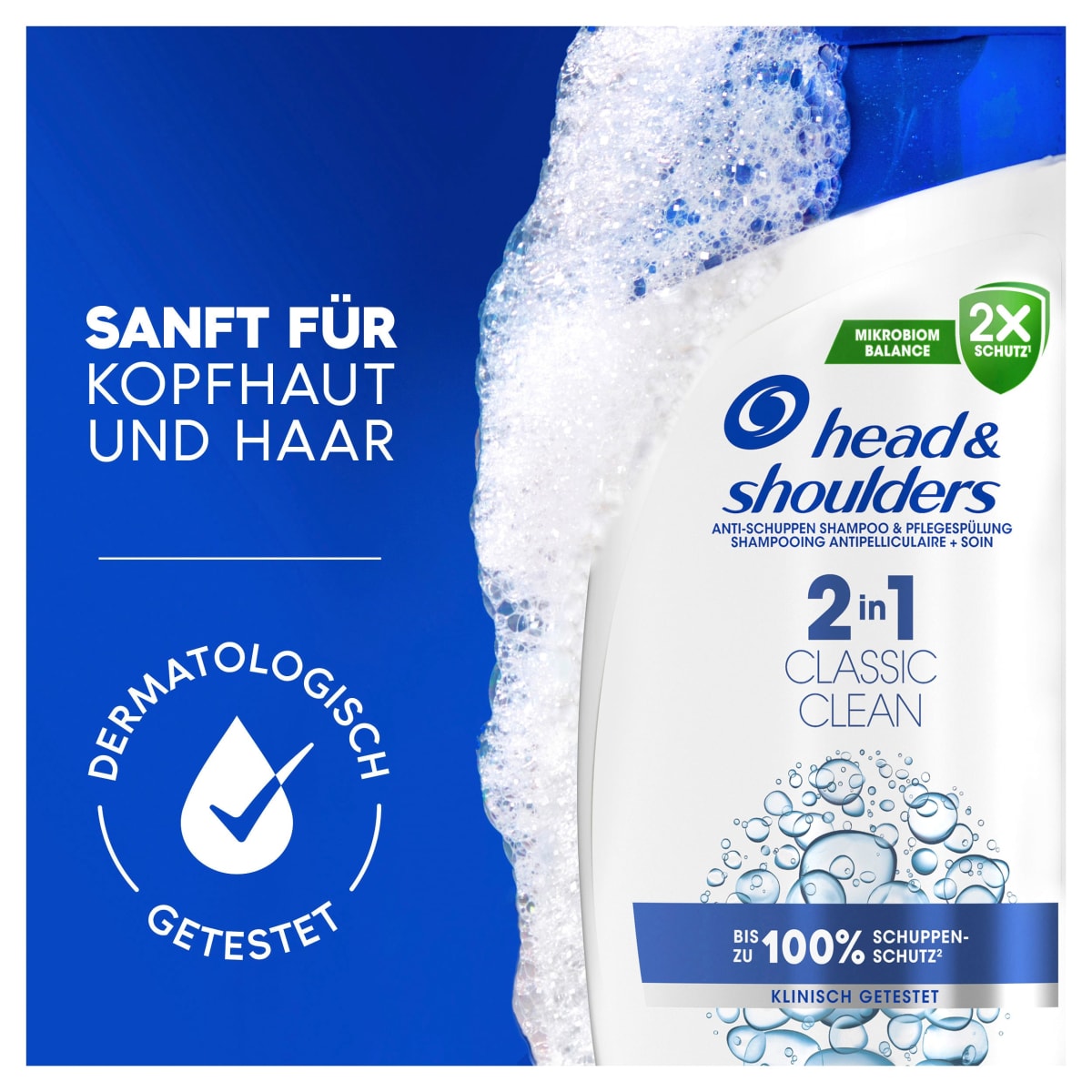 Shampoo Anti-Schuppen 2in1 Classic Clean, 250 ml