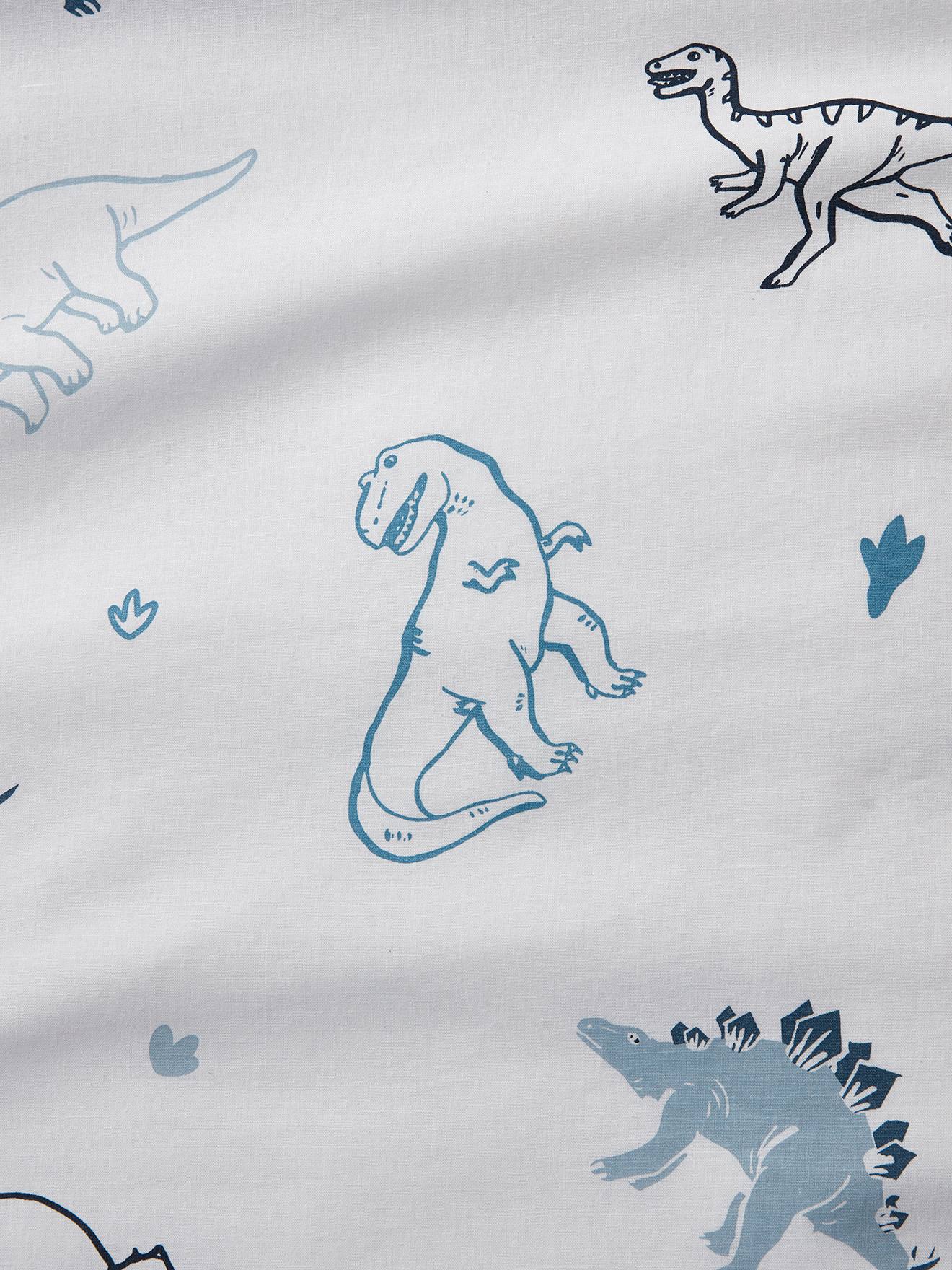Vertbaudet Kinder Bettwäsche-Set HELLO DINOS Oeko-Tex - wollweiß/grün